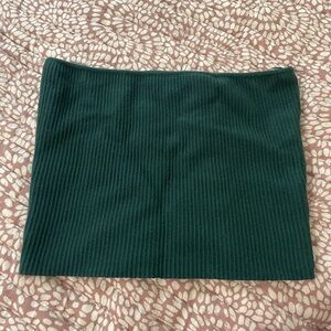 green stretchy tube top - la hearts